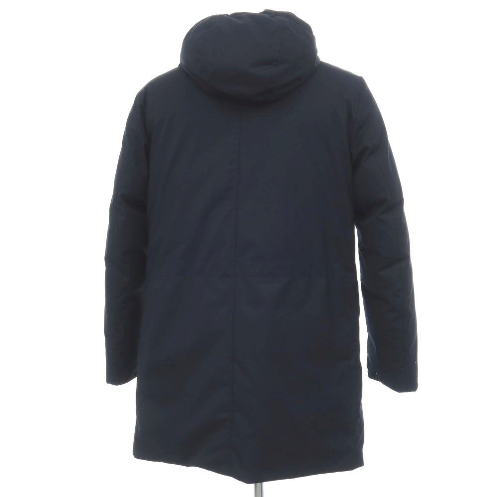 【新品】スローウェア SLOWEAR ポリエステルレーヨン フーデッド ダウンコート ネイビー【サイズ50】【 状態ランクN 】【 メンズ 】