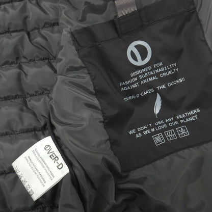 【新品】オーバーディー OVER/D ポリエステル スタンドカラー 中綿ブルゾン ブラック【サイズL】【 状態ランクN 】【 メンズ 】