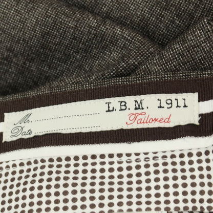【新品】エルビーエム1911 L.B.M.1911 ウール ドレススラックスパンツ ブラウンxホワイト【サイズ48】【 状態ランクN 】【 メンズ 】