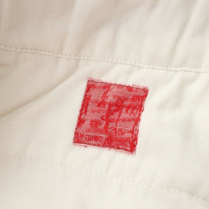 【中古】ピリオドフィーチャーズ PERIOD FEATURES コットン 刺しゅうデザイン イージー カジュアルスラックスパンツ ホワイト【サイズ2】【 状態ランクB 】【 メンズ 】