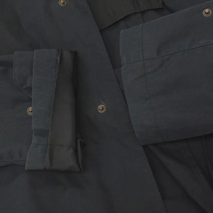 【中古】ジーゼニア Z Zegna コットンポリウレタン ベルテッド ステンカラーコート ブラックネイビー【サイズS/48】【 状態ランクC 】【 メンズ 】