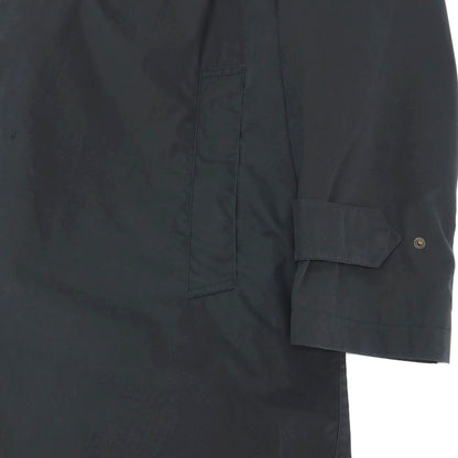【中古】ジーゼニア Z Zegna コットンポリウレタン ベルテッド ステンカラーコート ブラックネイビー【サイズS/48】【 状態ランクC 】【 メンズ 】
