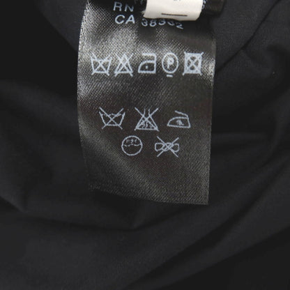 【中古】ジーゼニア Z Zegna コットンポリウレタン ベルテッド ステンカラーコート ブラックネイビー【サイズS/48】【 状態ランクC 】【 メンズ 】