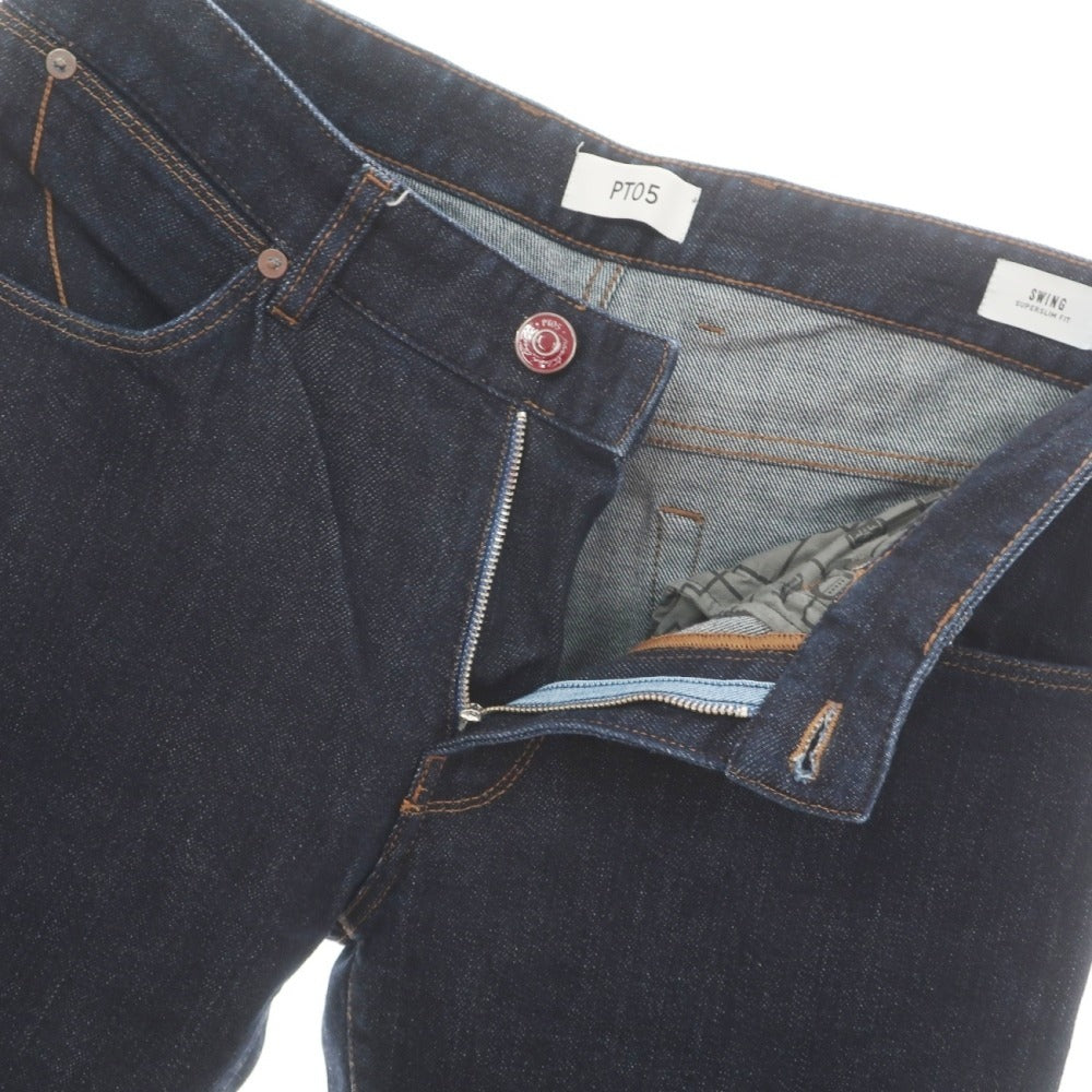 【中古】ピーティーゼロチンクエ PT05 SWING ストレッチ コットン デニムパンツ ジーンズ ネイビー【サイズ32】【 状態ランクB 】【 メンズ 】