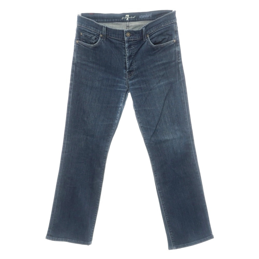 【中古】セブンフォーオール マンカインド 7 For All Mankind Standard ストレッチ コットン デニムパンツ ジーンズ ネイビー【サイズ32】【 状態ランクC 】【 メンズ 】
