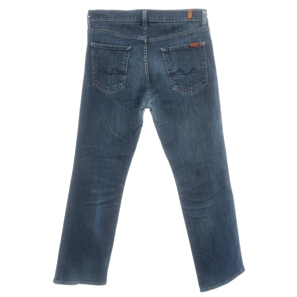 【中古】セブンフォーオール マンカインド 7 For All Mankind Standard ストレッチ コットン デニムパンツ ジーンズ ネイビー【サイズ32】【 状態ランクC 】【 メンズ 】