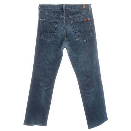 【中古】セブンフォーオール マンカインド 7 For All Mankind Standard ストレッチ コットン デニムパンツ ジーンズ ネイビー【サイズ32】【 状態ランクC 】【 メンズ 】