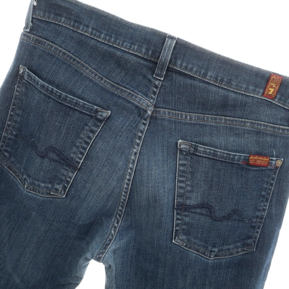【中古】セブンフォーオール マンカインド 7 For All Mankind Standard ストレッチ コットン デニムパンツ ジーンズ ネイビー【サイズ32】【 状態ランクC 】【 メンズ 】