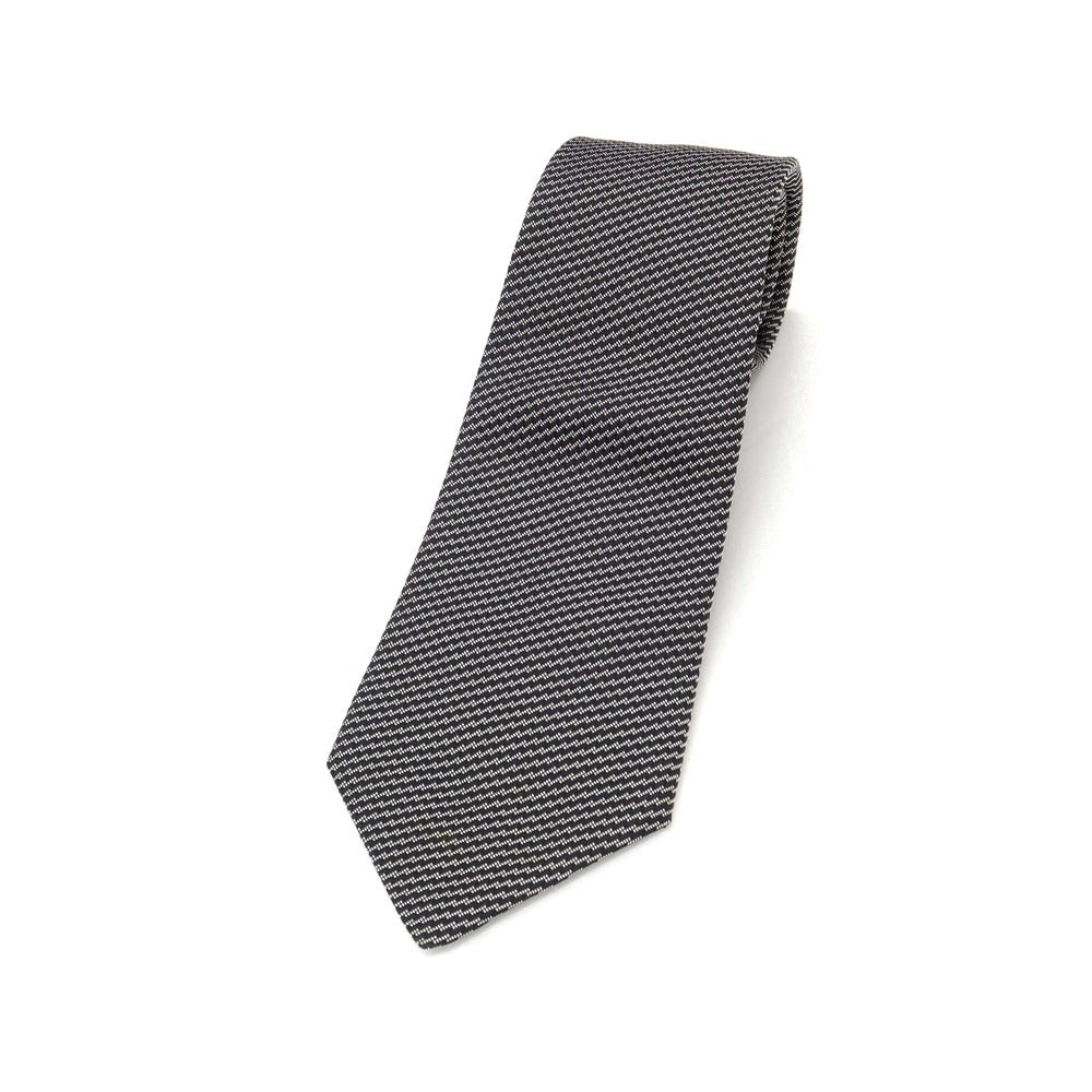 【中古】ジョルジオアルマーニ GIORGIO ARMANI シルク ネクタイ ブラックxグレー【 状態ランクB 】【 メンズ 】