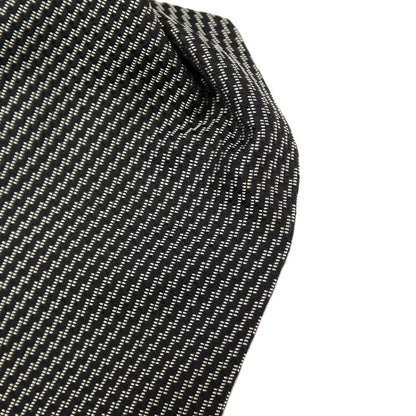 【中古】ジョルジオアルマーニ GIORGIO ARMANI シルク ネクタイ ブラックxグレー【 状態ランクB 】【 メンズ 】