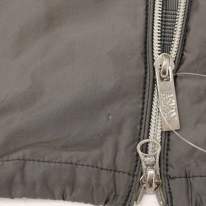 【中古】アルマーニ コレッツォーニ ARMANI COLLEZIONI ポリエステル ダブルジップ フーデッドブルゾン グレー【サイズ46】【 状態ランクC 】【 メンズ 】