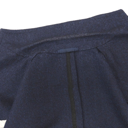 【中古】サルトリオ Sartorio ウールリネン ヘリンボーン 3B テーラードジャケット ネイビー【サイズ46】【 状態ランクD 】【 メンズ 】