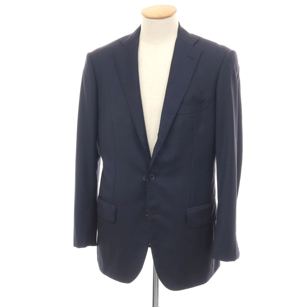 【中古】サルトリア リング Sartoria Ring ウール 3つボタン テーラードジャケット ネイビー【サイズ44】【 状態ランクC 】【 メンズ 】