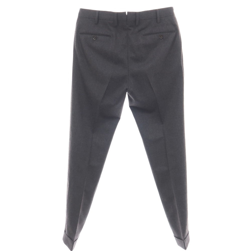 【中古】ピーティーゼロウーノ PT01 BEAMS F別注 ウールポリウレタン ドレススラックスパンツ ダークグレー【サイズ48】【 状態ランクB 】【 メンズ 】