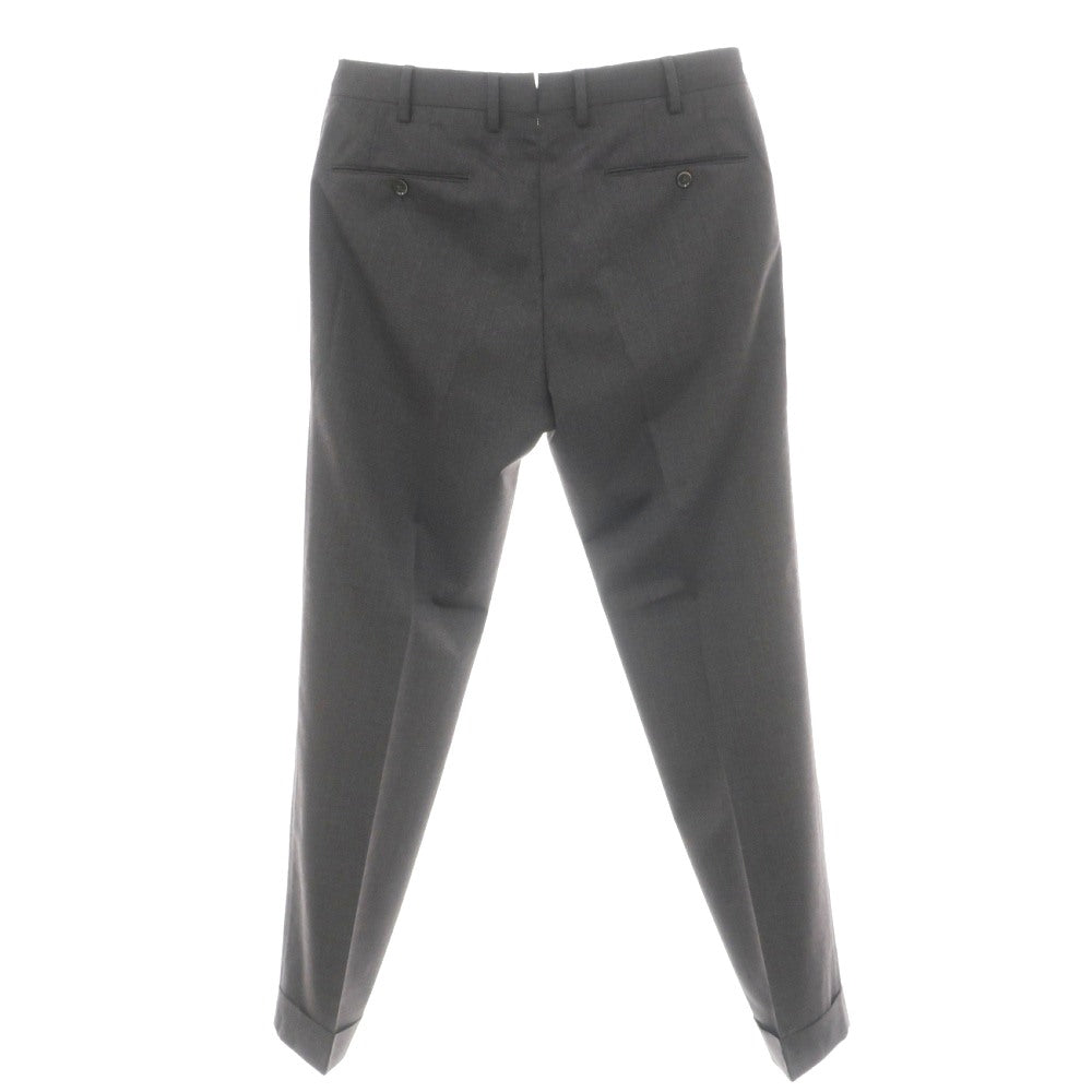 【中古】ピーティーゼロウーノ PT01 BEAMS F別注 ストレッチ ウール ドレススラックスパンツ ダークグレー【サイズ48】【 状態ランクC 】【 メンズ 】