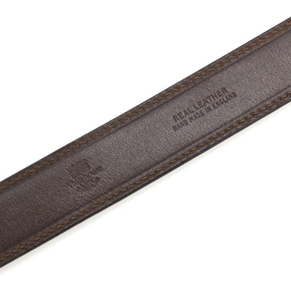 【中古】ホワイトハウスコックス Whitehouse Cox ブライドルレザー ベルト ダークブラウンxシルバー【サイズ34/85】【 状態ランクC 】【 メンズ 】