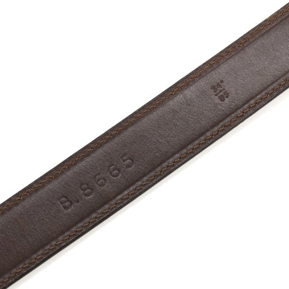 【中古】ホワイトハウスコックス Whitehouse Cox ブライドルレザー ベルト ダークブラウンxシルバー【サイズ34/85】【 状態ランクC 】【 メンズ 】