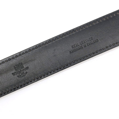 【中古】ホワイトハウスコックス Whitehouse Cox ブライドルレザー ベルト ブラックxシルバー【サイズ34/85】【 状態ランクC 】【 メンズ 】
