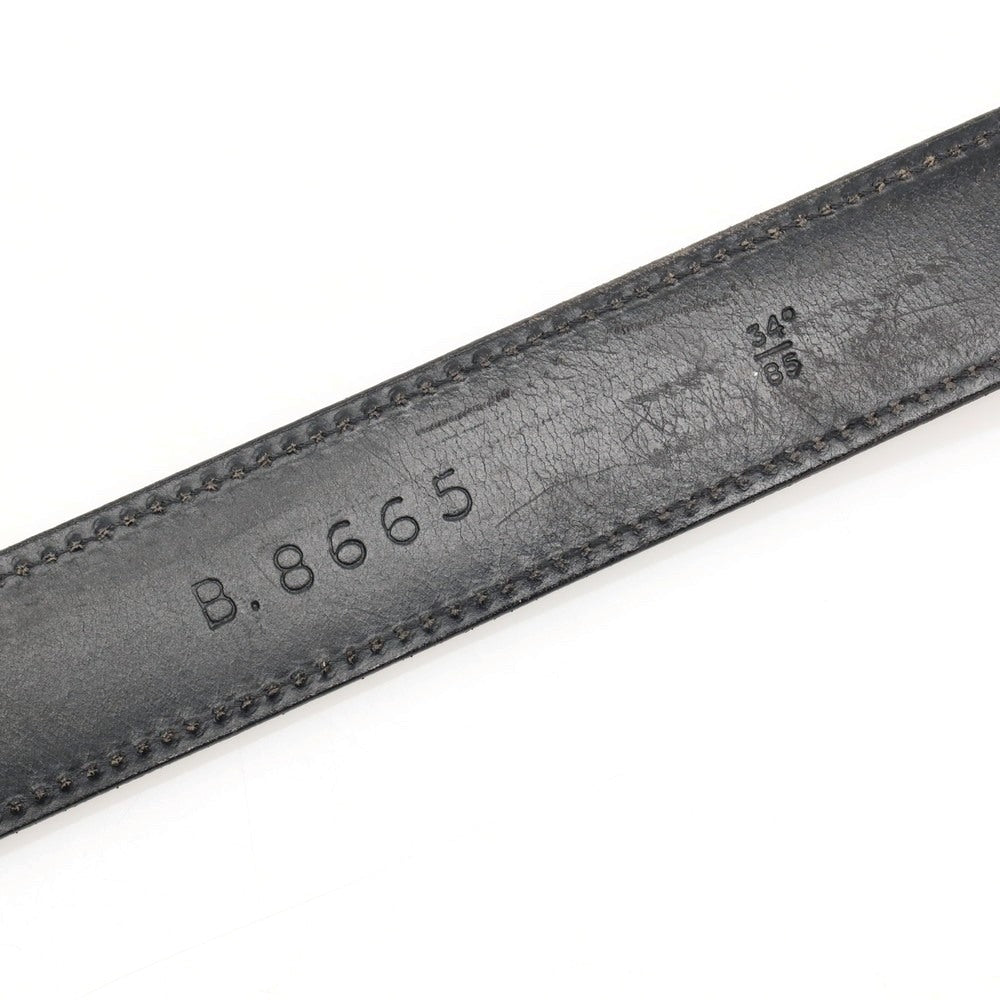 【中古】ホワイトハウスコックス Whitehouse Cox ブライドルレザー ベルト ブラックxシルバー【サイズ34/85】【 状態ランクC 】【 メンズ 】