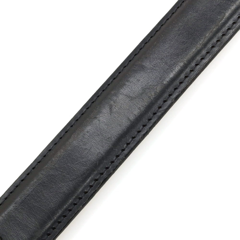 【中古】ホワイトハウスコックス Whitehouse Cox ブライドルレザー ベルト ブラックxシルバー【サイズ34/85】【 状態ランクC 】【 メンズ 】