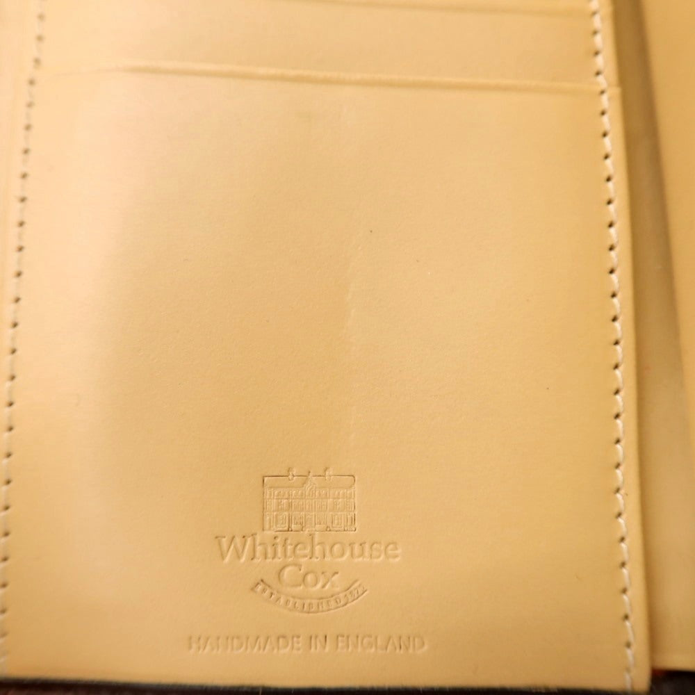 【中古】ホワイトハウスコックス Whitehouse Cox レザー 三つ折り財布 ダークブラウン【 状態ランクB 】【 メンズ 】