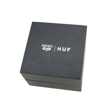 【中古】ハフ HUF × SEIKO 世界1000本限定 ステンレス×ナイロン 腕時計 オリーブグリーンxシルバー【 状態ランクA 】【 メンズ 】