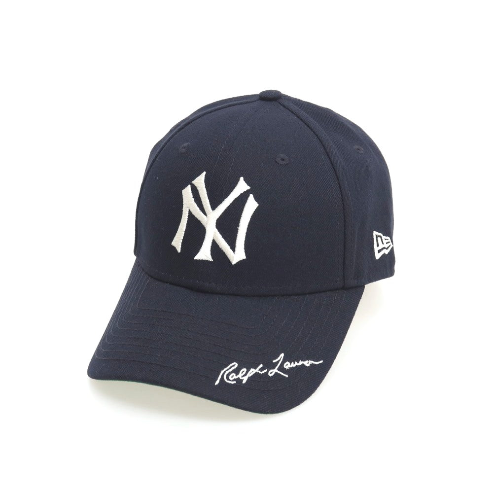 【中古】ポロ ラルフローレン Polo Ralph Lauren × NEW ERA POLO RALPH LAUREN50周年記念 ベースボールキャップ 帽子 ネイビー【サイズL】【 状態ランクA 】【 メンズ 】