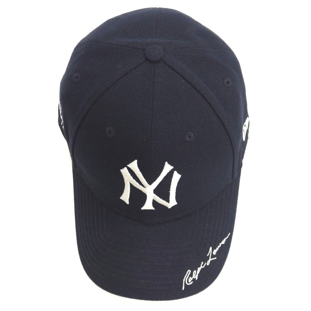 【中古】ポロ ラルフローレン Polo Ralph Lauren × NEW ERA POLO RALPH LAUREN50周年記念 ベースボールキャップ 帽子 ネイビー【サイズL】【 状態ランクA 】【 メンズ 】