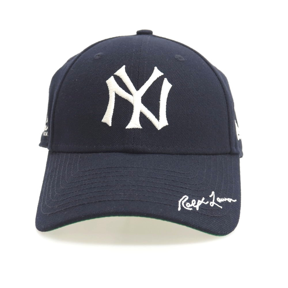 【中古】ポロ ラルフローレン Polo Ralph Lauren × NEW ERA POLO RALPH LAUREN50周年記念 ベースボールキャップ 帽子 ネイビー【サイズL】【 状態ランクA 】【 メンズ 】