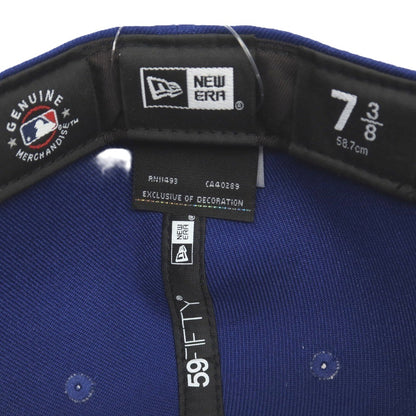 【中古】ニューエラ NEW ERA ポリエステル ベースボールキャップ 帽子 ブルー【サイズ7 3/8（58.7cm）】【 状態ランクA 】【 メンズ 】