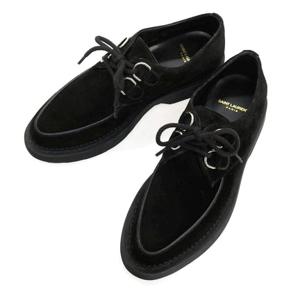 【中古】サンローラン SAINT LAURENT テディレースアップダービー スエード ドレスシューズ ブラック【サイズ41】【 状態ランクA 】【 メンズ 】