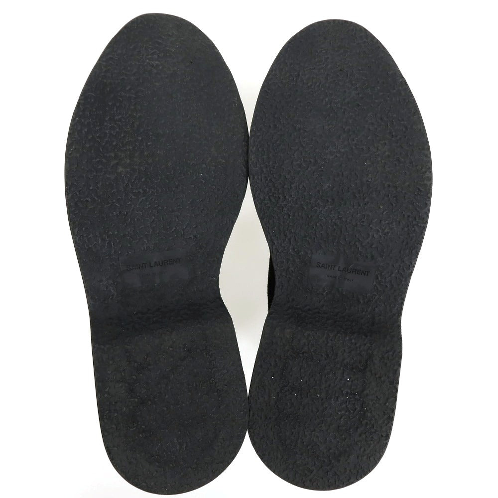 【中古】サンローラン SAINT LAURENT テディレースアップダービー スエード ドレスシューズ ブラック【サイズ41】【 状態ランクA 】【 メンズ 】