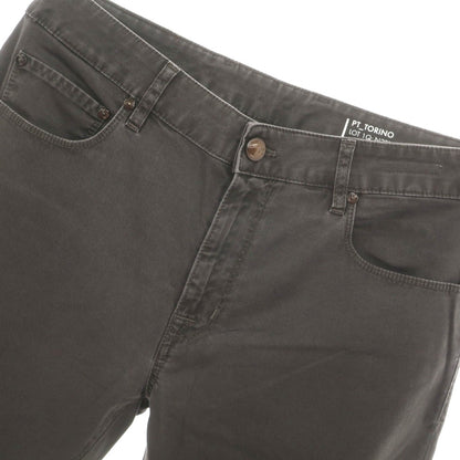 【中古】ピーティートリノ デニム PT TORINO DENIM JAZZ ストレッチ コットン 5ポケットパンツ ブラウングレー【サイズ34】【 状態ランクB 】【 メンズ 】