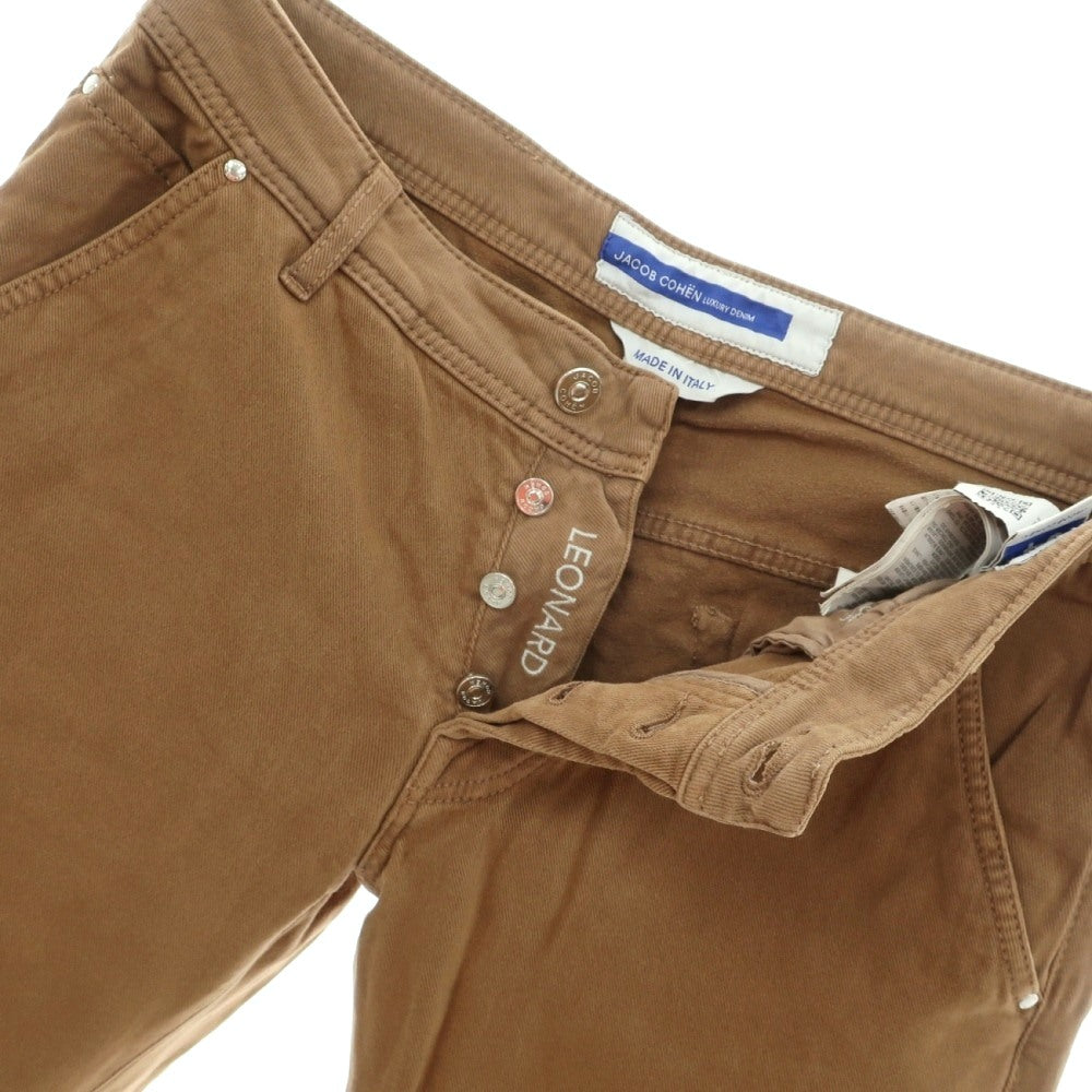 【中古】ヤコブコーエン JACOB COHEN LEONARD ストレッチ コットン 5ポケットパンツ ブラウン【サイズ34】【 状態ランクB 】【 メンズ 】