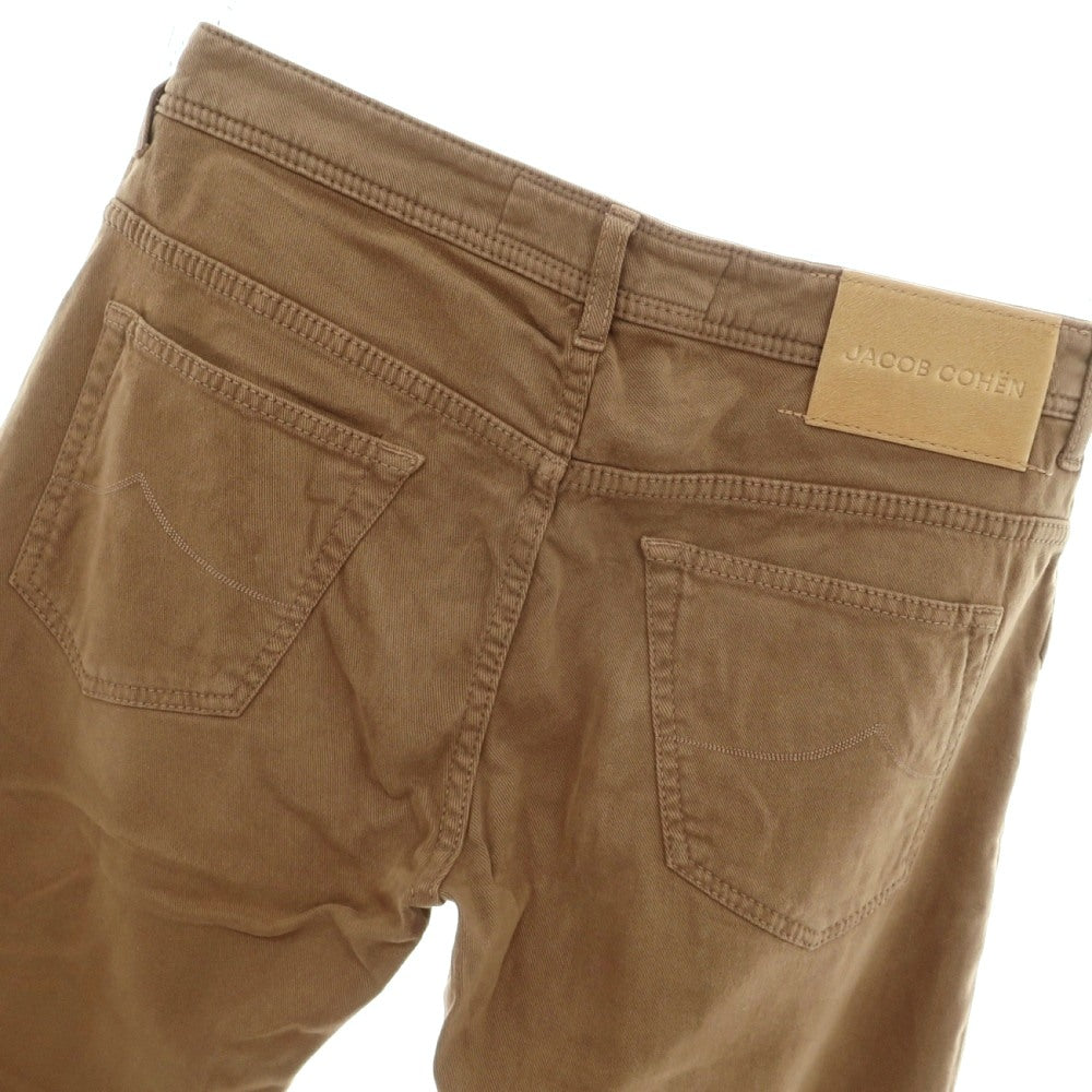 【中古】ヤコブコーエン JACOB COHEN LEONARD ストレッチ コットン 5ポケットパンツ ブラウン【サイズ34】【 状態ランクB 】【 メンズ 】