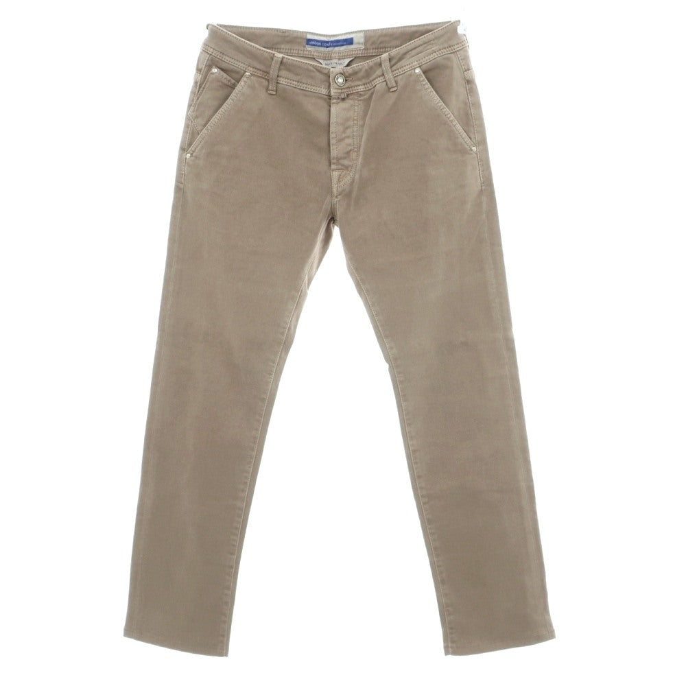 【中古】ヤコブコーエン JACOB COHEN LEONARD ストレッチ コットン 5ポケットパンツ グレージュ【サイズ33】【 状態ランクB 】【 メンズ 】
