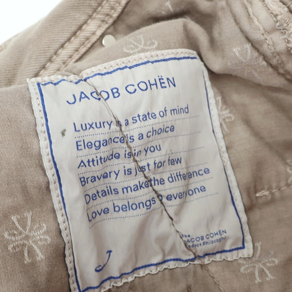 【中古】ヤコブコーエン JACOB COHEN LEONARD ストレッチ コットン 5ポケットパンツ グレージュ【サイズ33】【 状態ランクB 】【 メンズ 】