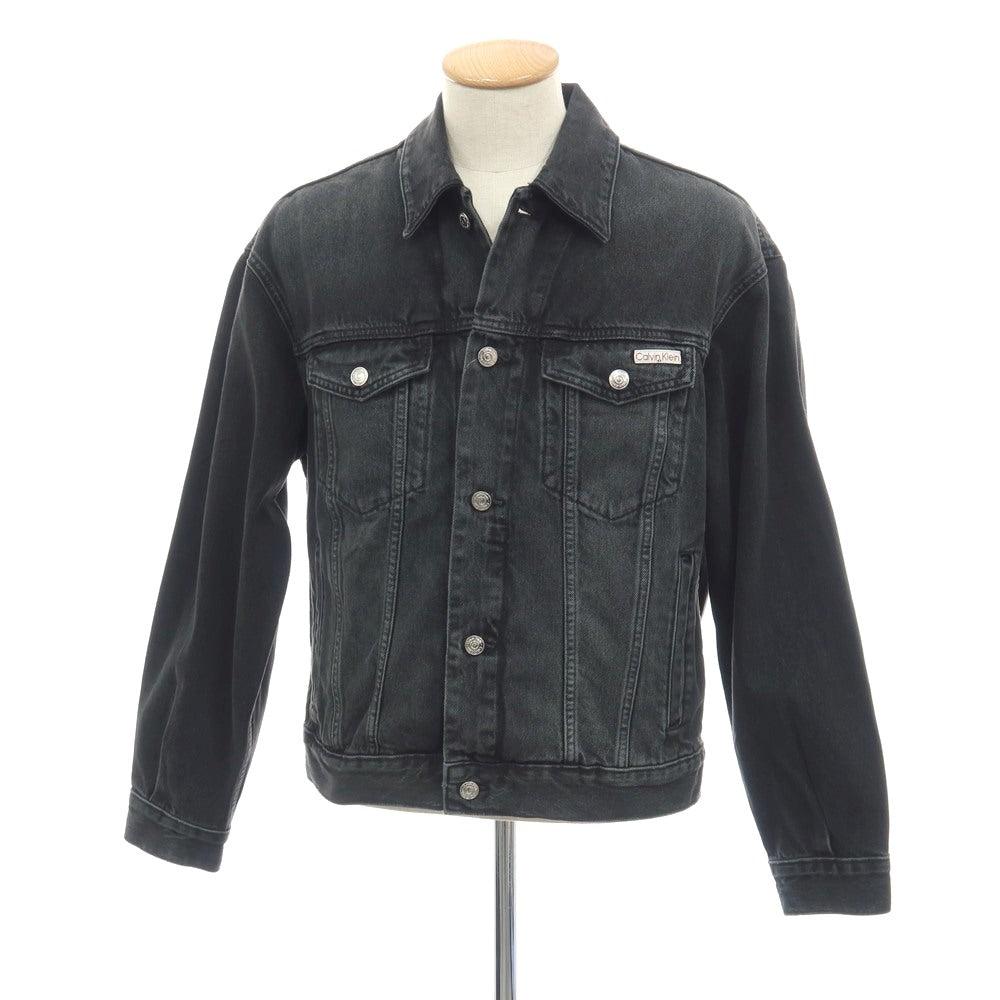【中古】【未使用】カルバンクラインジーンズ Calvin klein Jeans コットン デニムジャケット グレーブラック【サイズサイズS(US)/ASIA(M)】【 状態ランクS 】【 メンズ 】