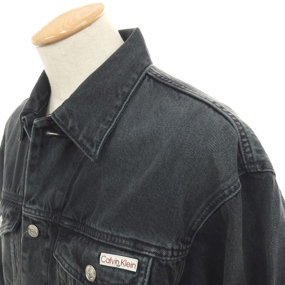 【中古】【未使用】カルバンクラインジーンズ Calvin klein Jeans コットン デニムジャケット グレーブラック【サイズサイズS(US)/ASIA(M)】【 状態ランクS 】【 メンズ 】