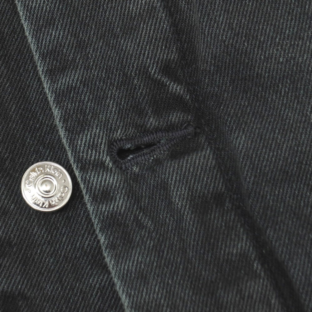 【中古】【未使用】カルバンクラインジーンズ Calvin klein Jeans コットン デニムジャケット グレーブラック【サイズサイズS(US)/ASIA(M)】【 状態ランクS 】【 メンズ 】