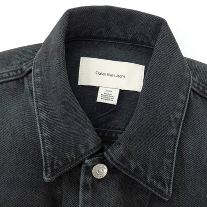 【中古】【未使用】カルバンクラインジーンズ Calvin klein Jeans コットン デニムジャケット グレーブラック【サイズサイズS(US)/ASIA(M)】【 状態ランクS 】【 メンズ 】