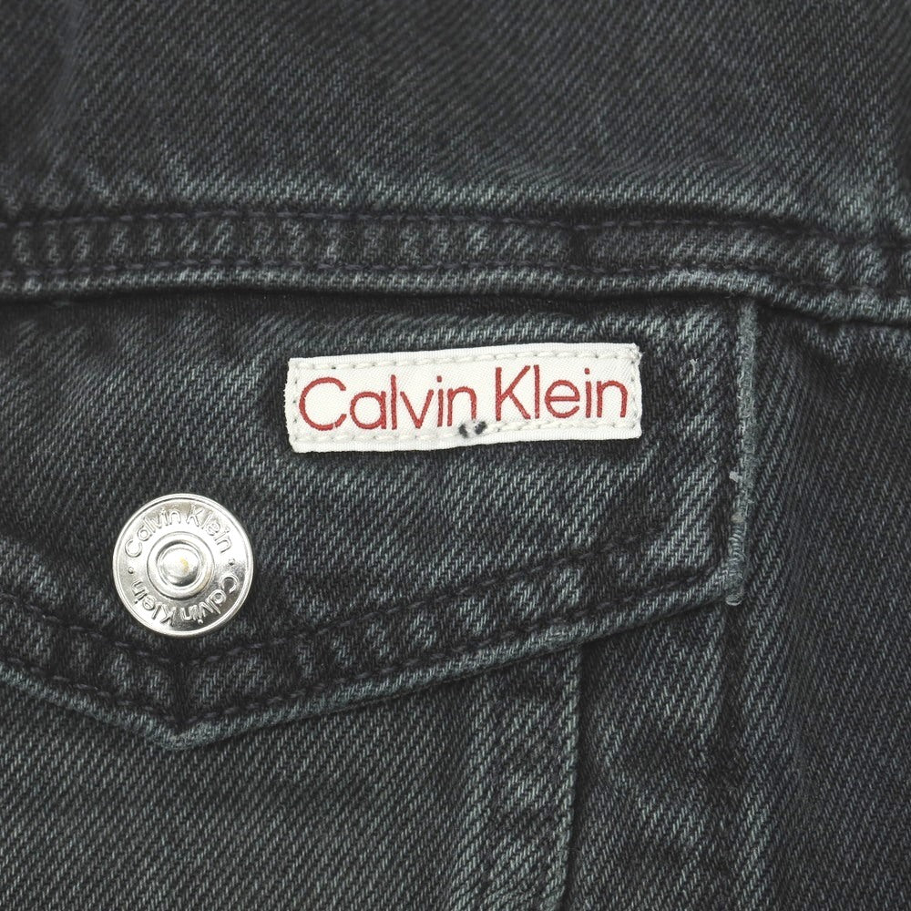 【中古】【未使用】カルバンクラインジーンズ Calvin klein Jeans コットン デニムジャケット グレーブラック【サイズサイズS(US)/ASIA(M)】【 状態ランクS 】【 メンズ 】