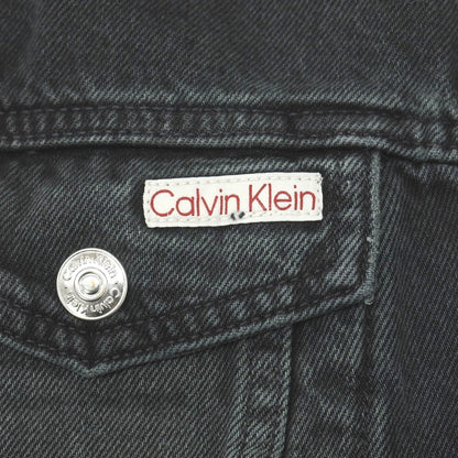 【中古】【未使用】カルバンクラインジーンズ Calvin klein Jeans コットン デニムジャケット グレーブラック【サイズサイズS(US)/ASIA(M)】【 状態ランクS 】【 メンズ 】