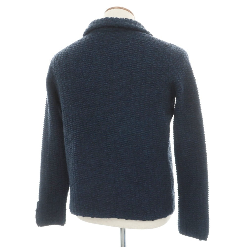 【中古】ポールスチュアート PAUL STUART ウール 襟付き カーディガン ネイビー【サイズ46】【 状態ランクB 】【 メンズ 】