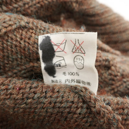 【中古】ポロ ラルフローレン Polo Ralph Lauren ヴァージンウール ケーブル編み ニットベスト ブラウン【サイズM】【 状態ランクB 】【 メンズ 】