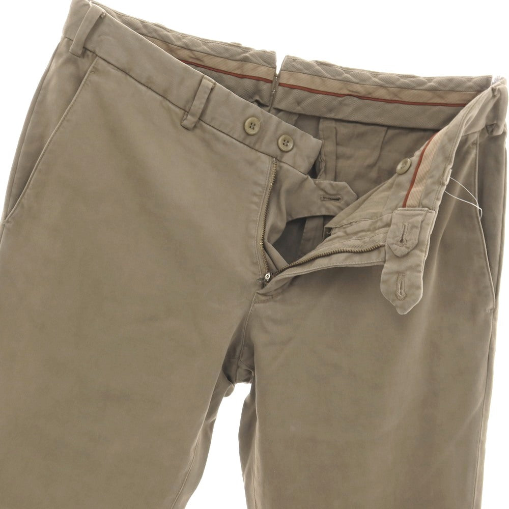 【中古】ロロピアーナ Loro Piana ストレッチ コットン カジュアルスラックスパンツ ダークグレージュ【サイズ46】【 状態ランクC 】【 メンズ 】