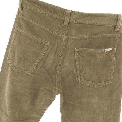 【中古】ロロピアーナ Loro Piana コットンカシミヤ 中太畝 コーデュロイパンツ カーキ【サイズ30】【 状態ランクC 】【 メンズ 】
