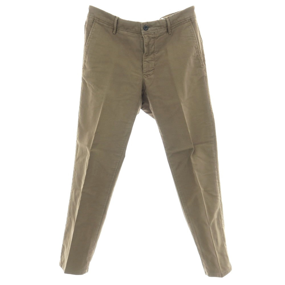 【中古】インコテックス スラックス INCOTEX SLACKS ストレッチ ツイルコットン カジュアルスラックスパンツ カーキブラウン【サイズ31】【 状態ランクC 】【 メンズ 】