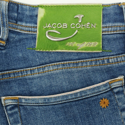 【中古】ヤコブコーエン JACOB COHEN LIMITED EDITION J688 ストレッチ コットン デニムパンツ ジーンズ ブルー【サイズ31】【 状態ランクB 】【 メンズ 】