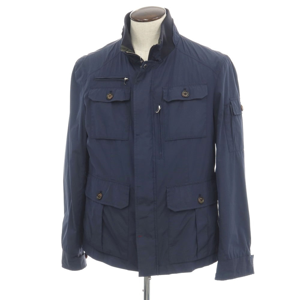 【中古】ブルネロクチネリ Brunello Cucinelli ポリエステルナイロン フィールドジャケット ネイビー【サイズL】【 状態ランクC 】【 メンズ 】